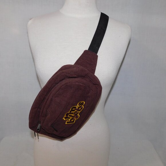 Justin Bieber X Tim Hortons Tim Biebs Brown Corduroy Fanny Pack/ Bum Belt Bag - Picture 6 of 7